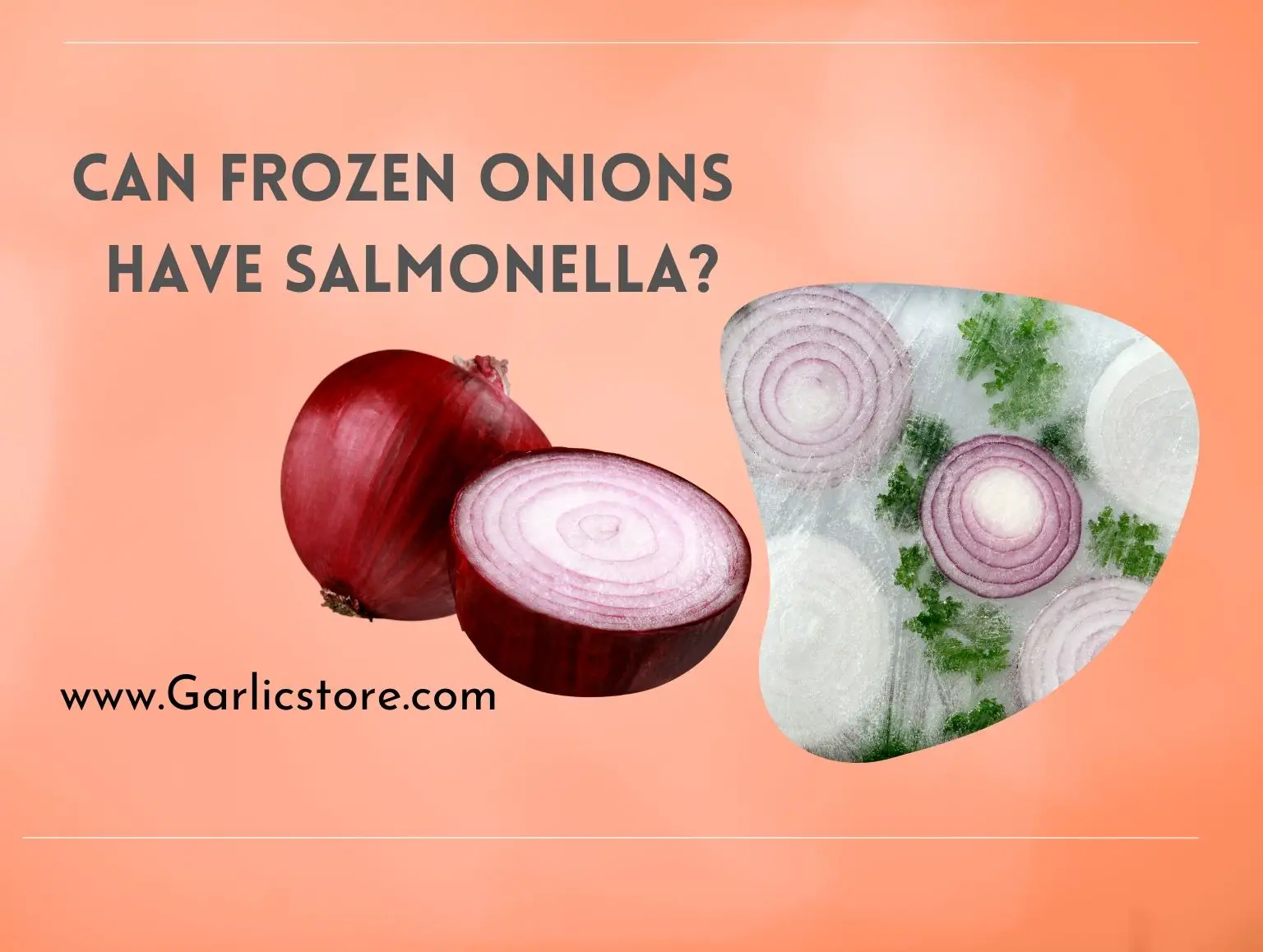 can frozen onions have salmonella