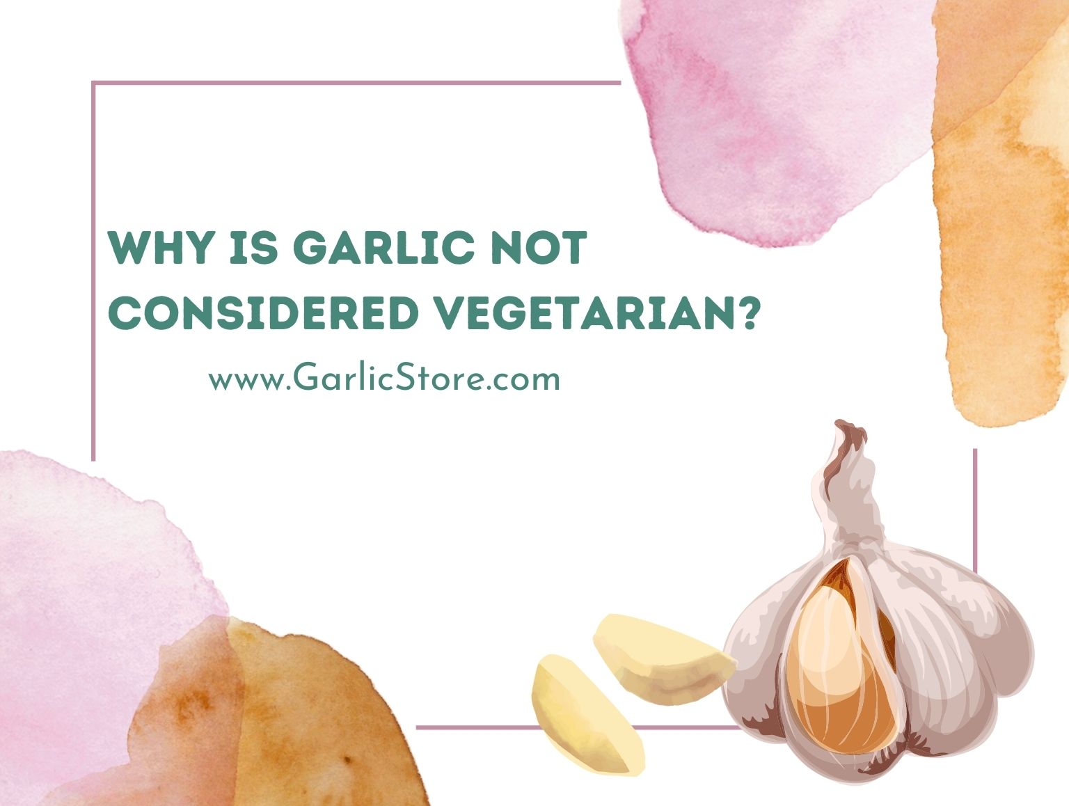 why is garlic not considered vegetarian_