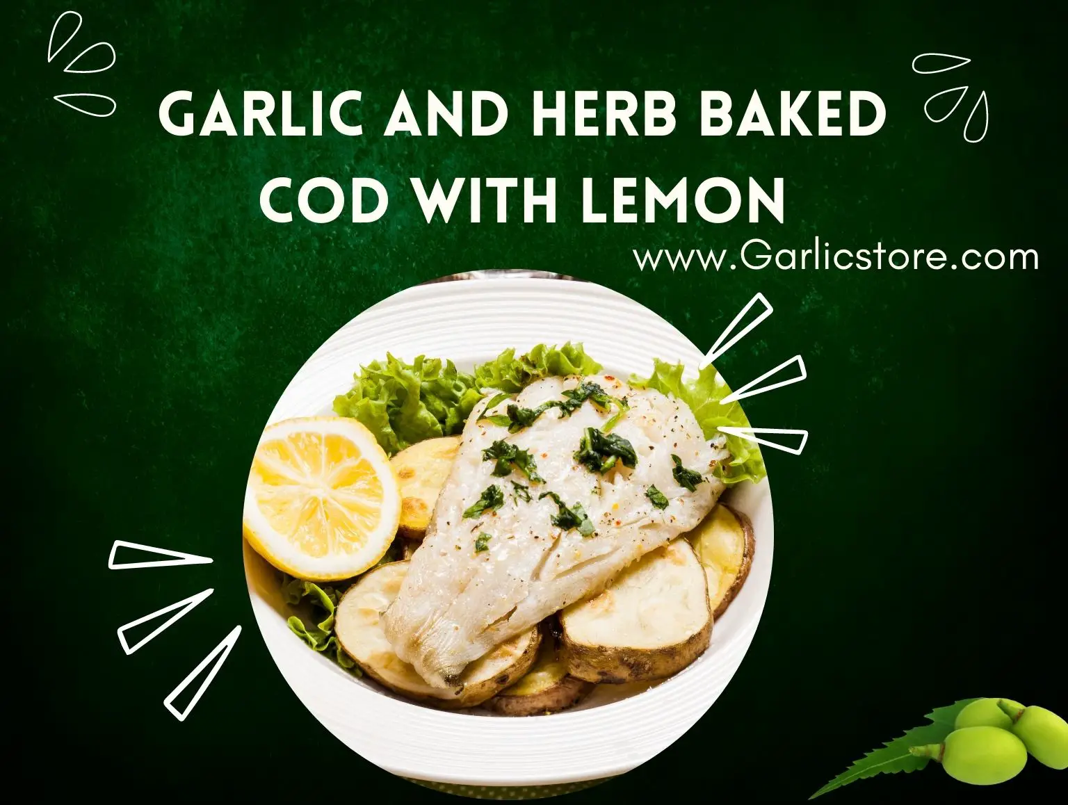 Garlic and Herb Baked Cod with Lemon