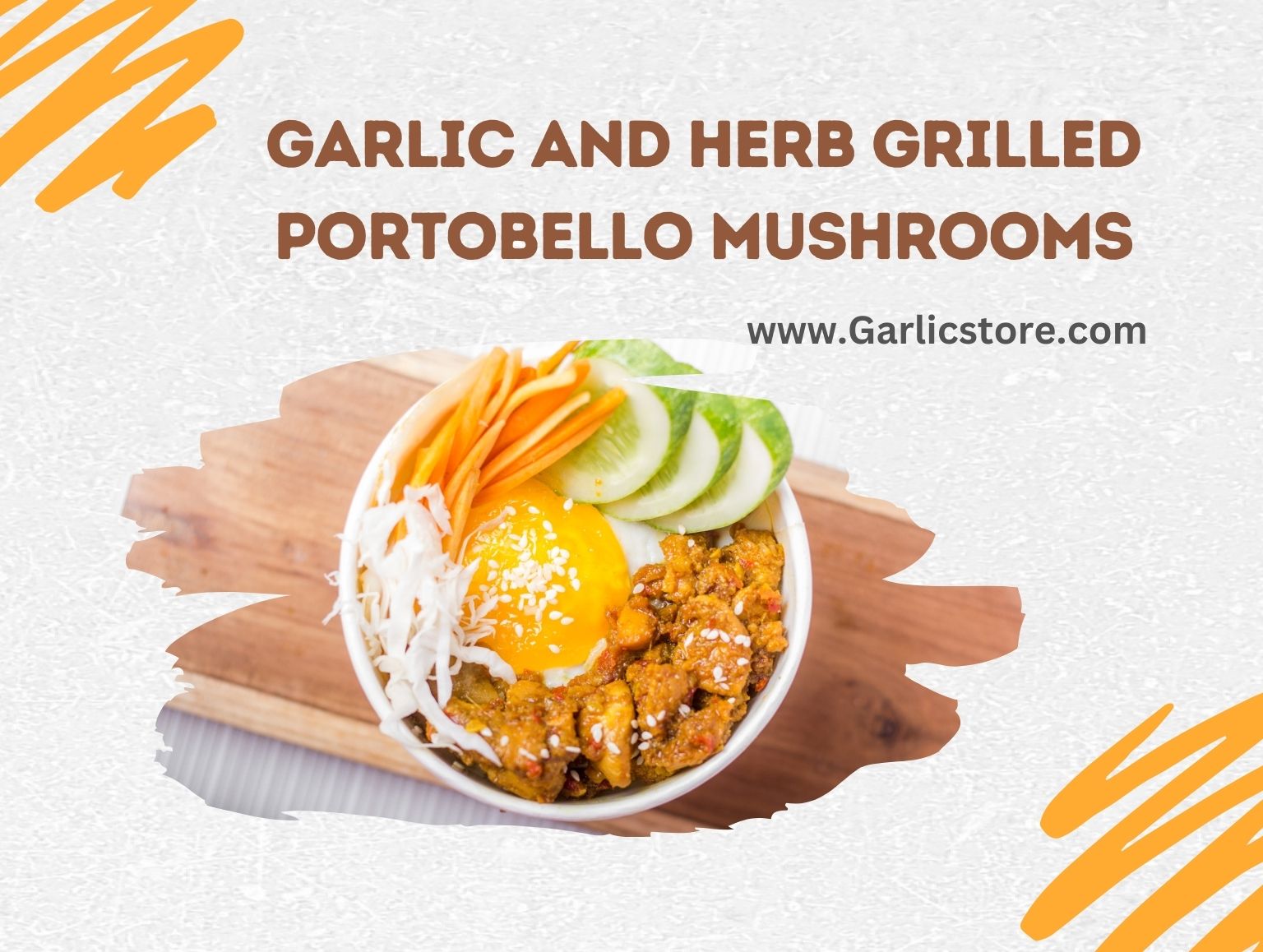 Garlic and Herb Grilled Portobello Mushrooms