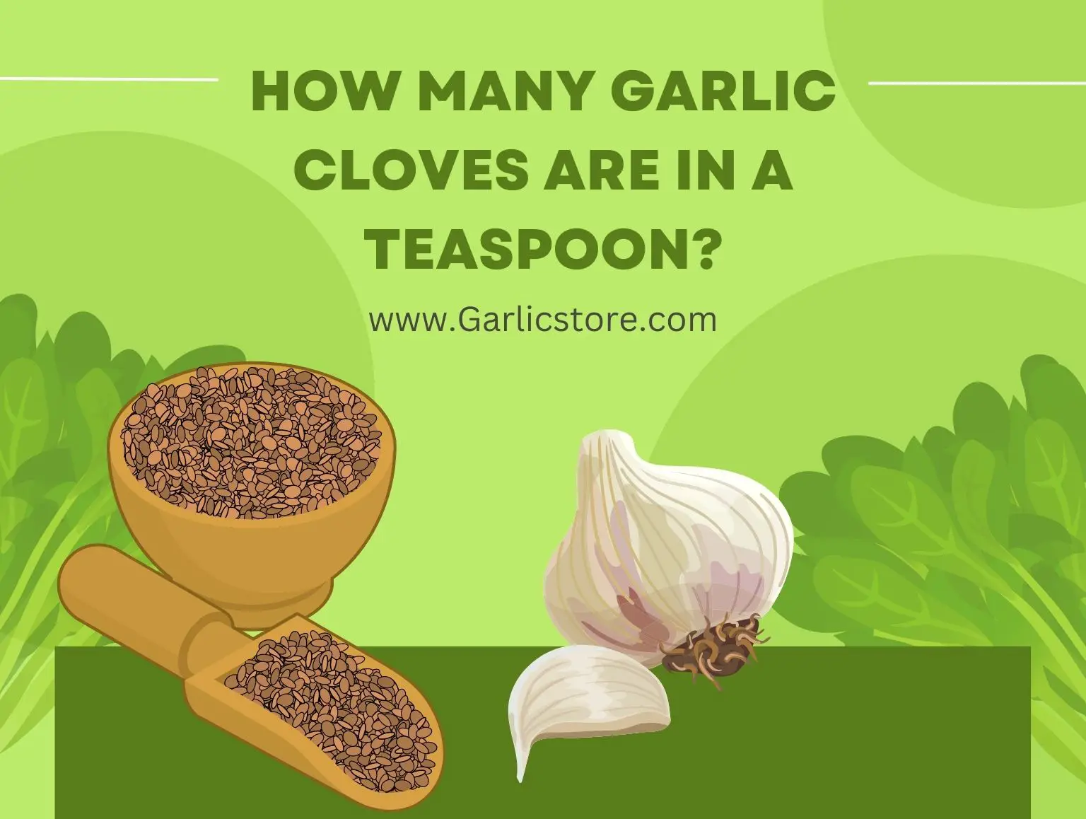garlic clove to tsp