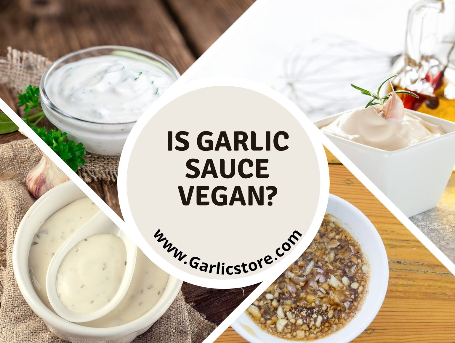 is garlic sauce vegan