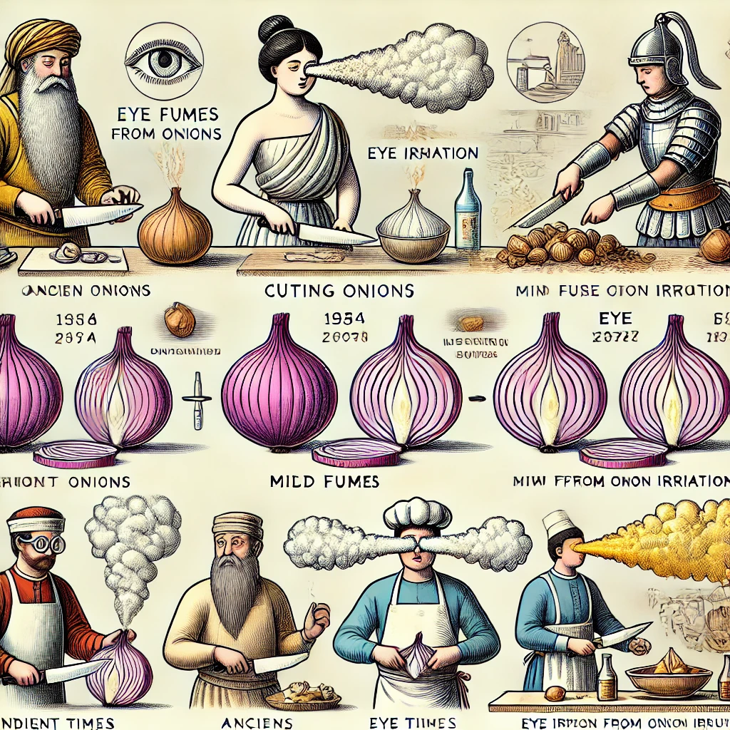 history of onions and eye irritation