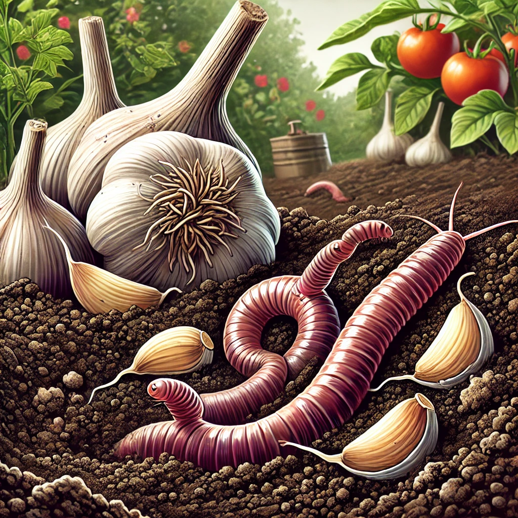 worms affected by garlic