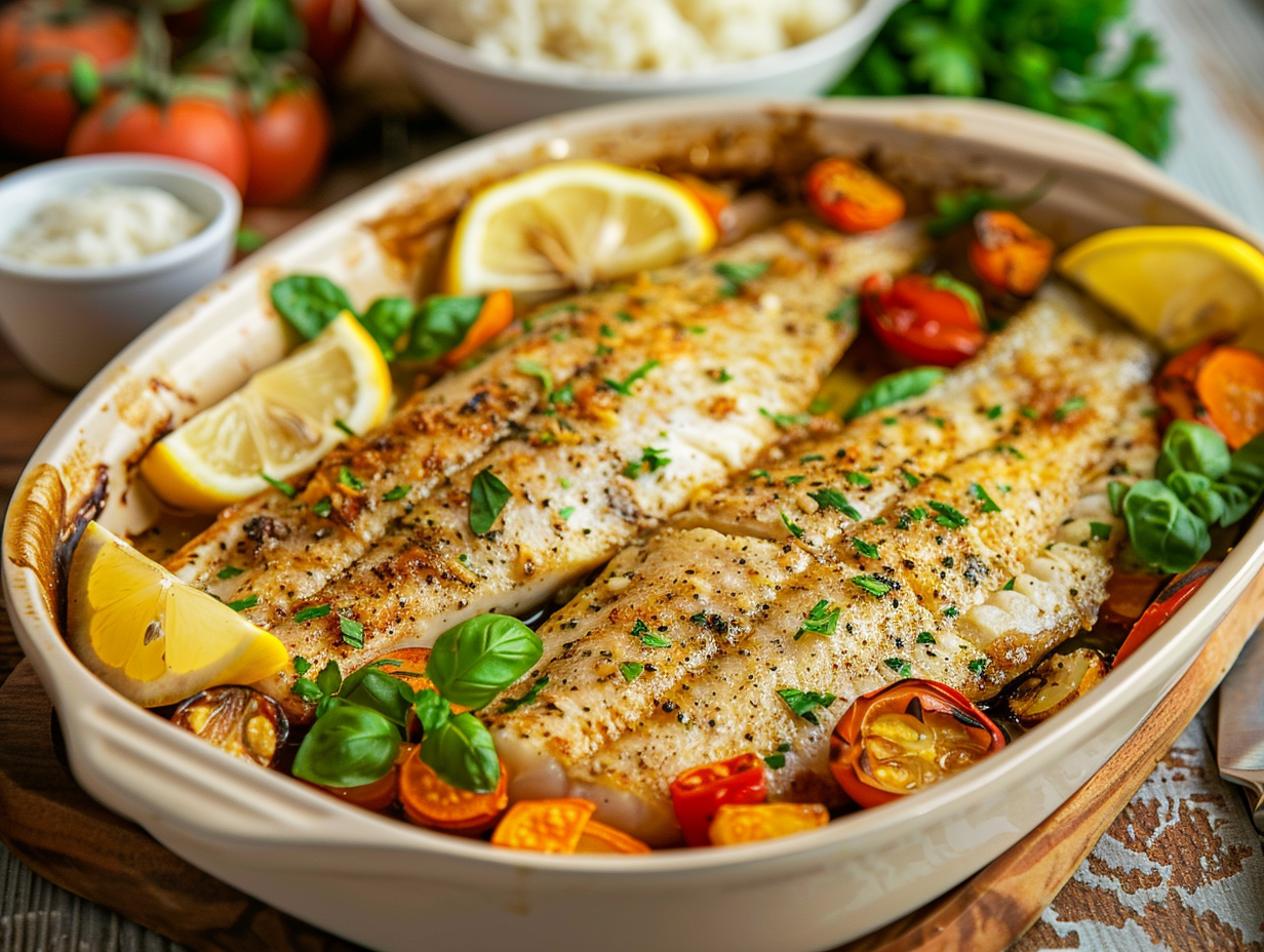 Garlic & Herb Baked Tilapia Recipe