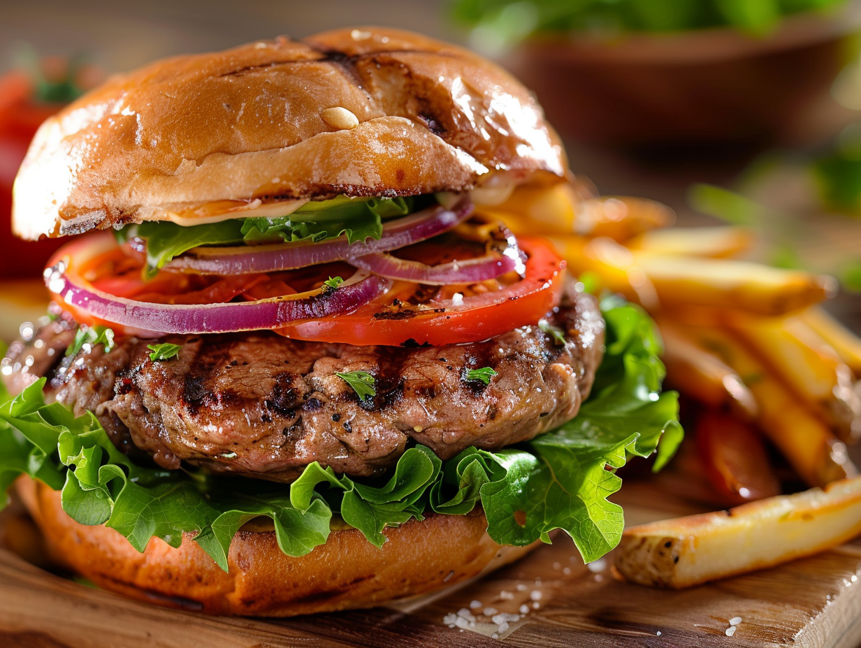 Garlic & Herb Grilled Lamb Burgers Recipe