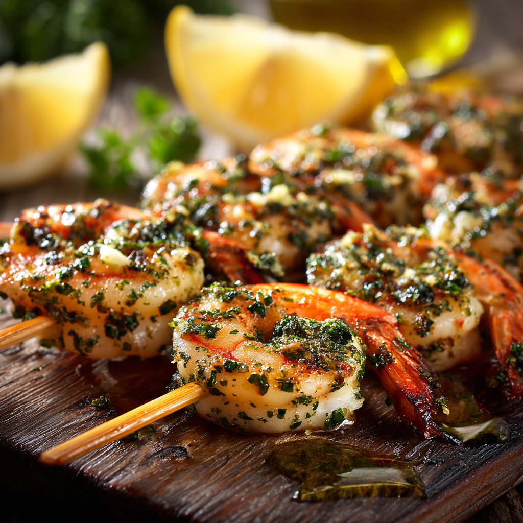 Garlic & Herb Grilled Shrimp Recipe