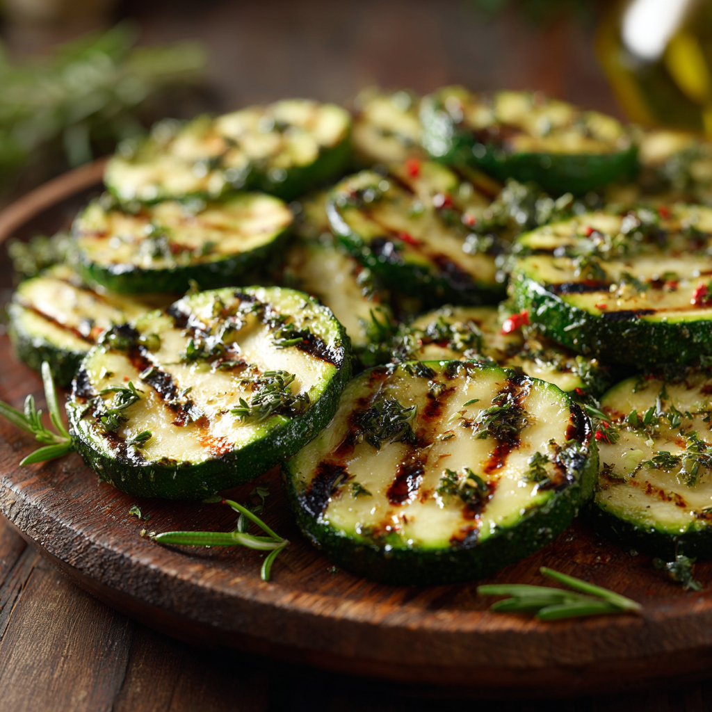 Garlic & Herb Grilled Zucchini Recipe