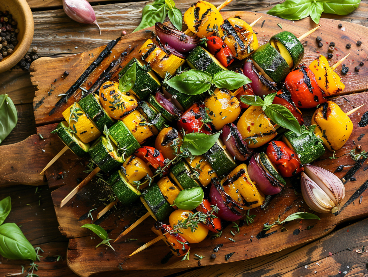 Garlic & Herb Marinated Grilled Vegetables Recipe