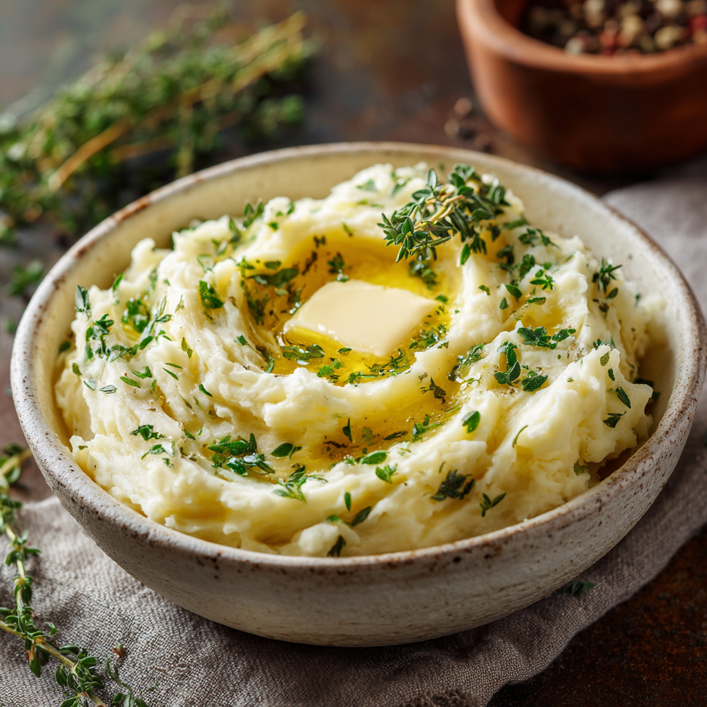 Garlic & Herb Mashed Potatoes Recipe