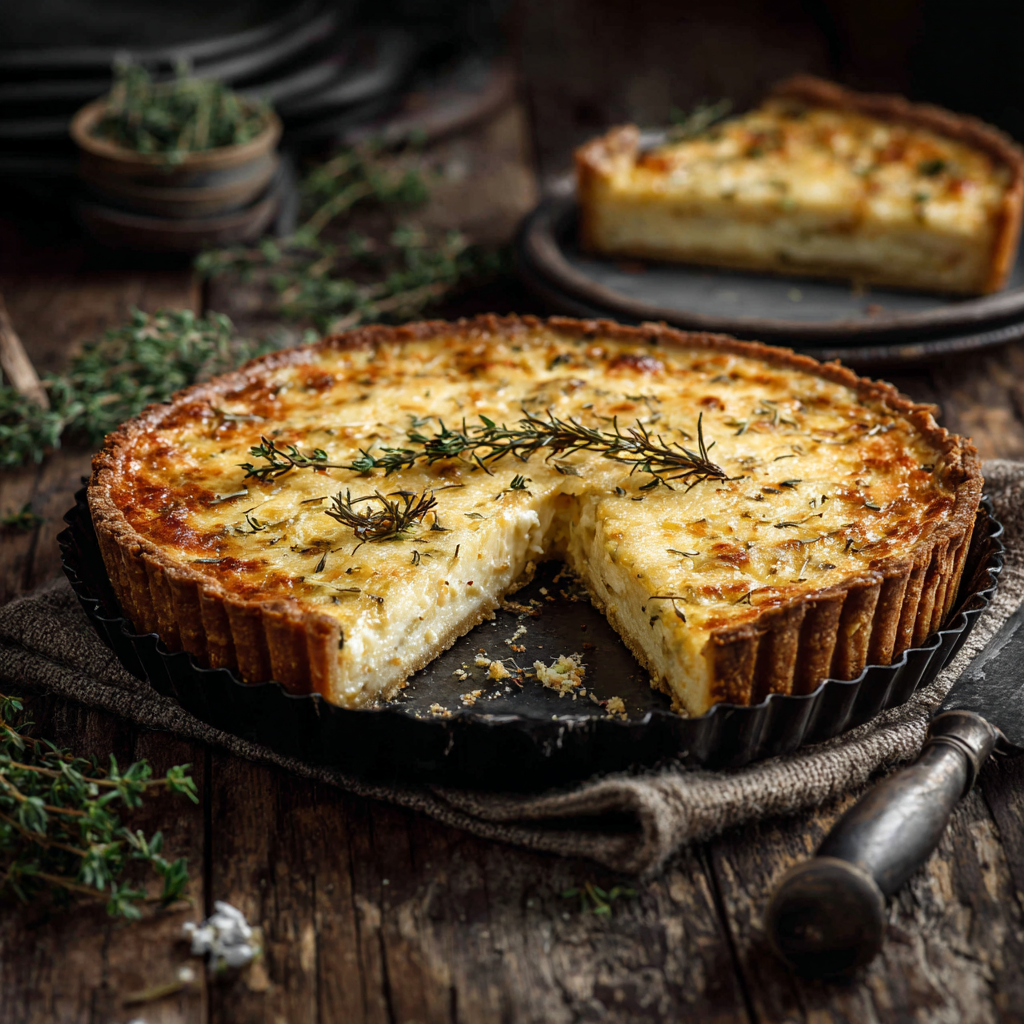 Garlic and Herb Quiche