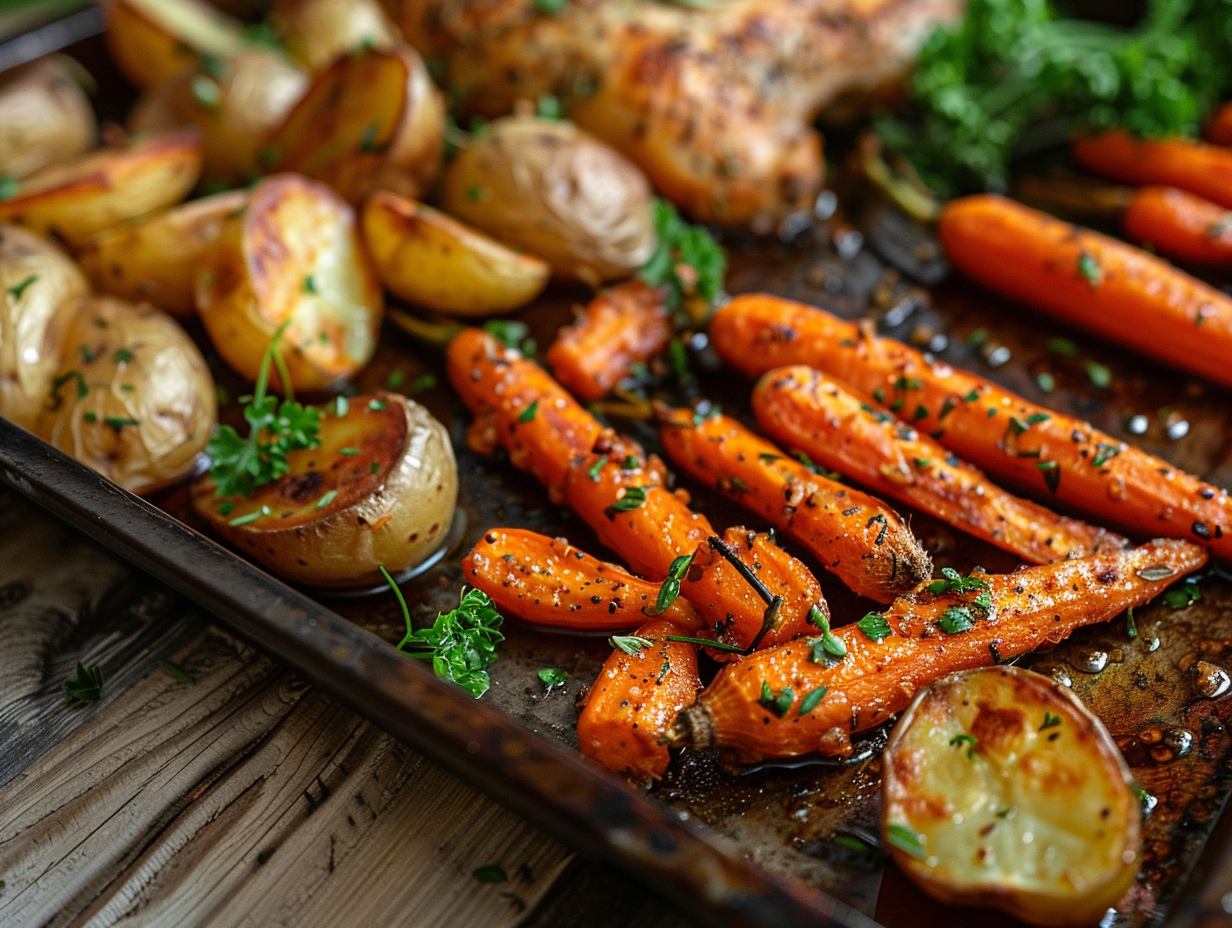 Garlic & Herb Roasted Carrots Recipe
