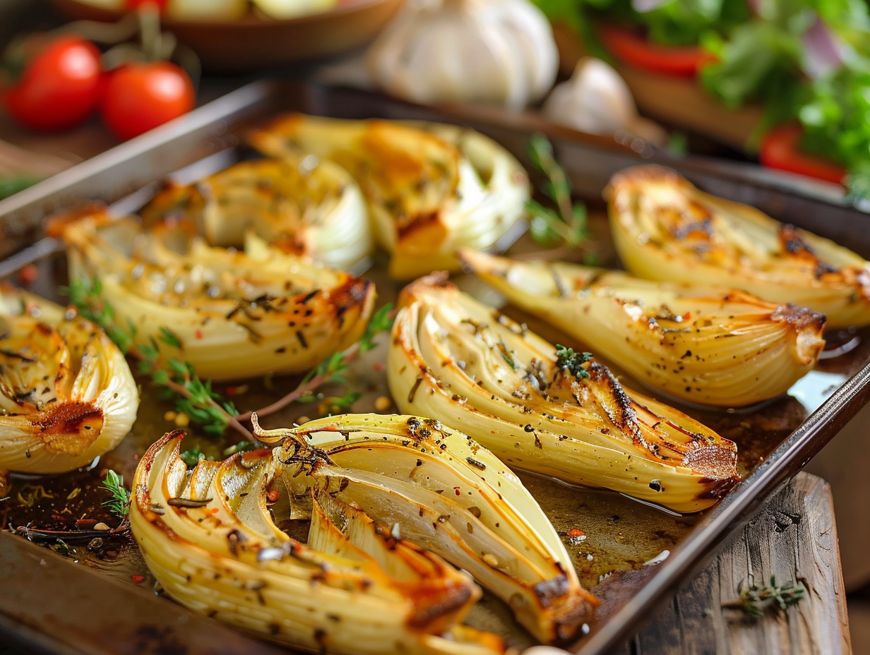 Garlic & Herb Roasted Fennel Recipe
