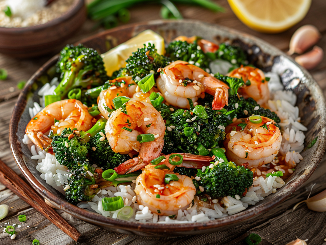 Garlic Shrimp & Broccoli Stir-Fry Recipe