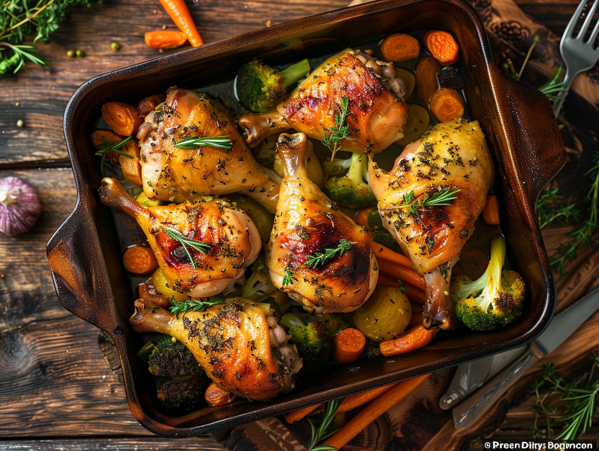Garlic and Herb Baked Chicken Legs