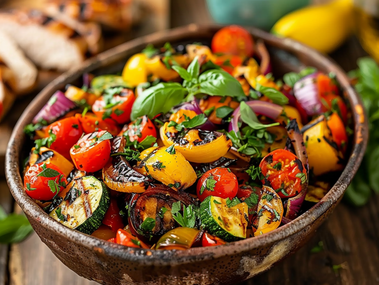 Garlic and Herb Grilled Vegetable Salad Recipe