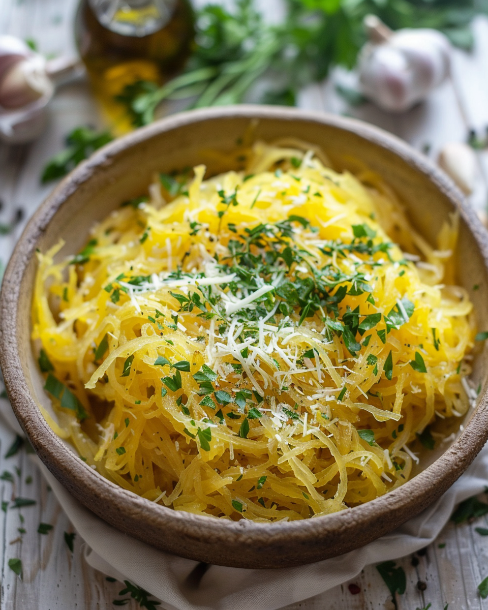 Garlic and Herb Spaghetti Squash