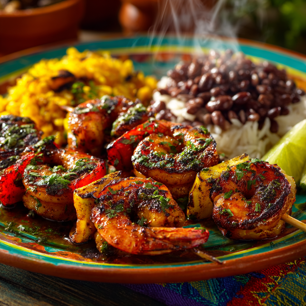 Garlic Herb Jamaican Jerk Shrimp Recipe