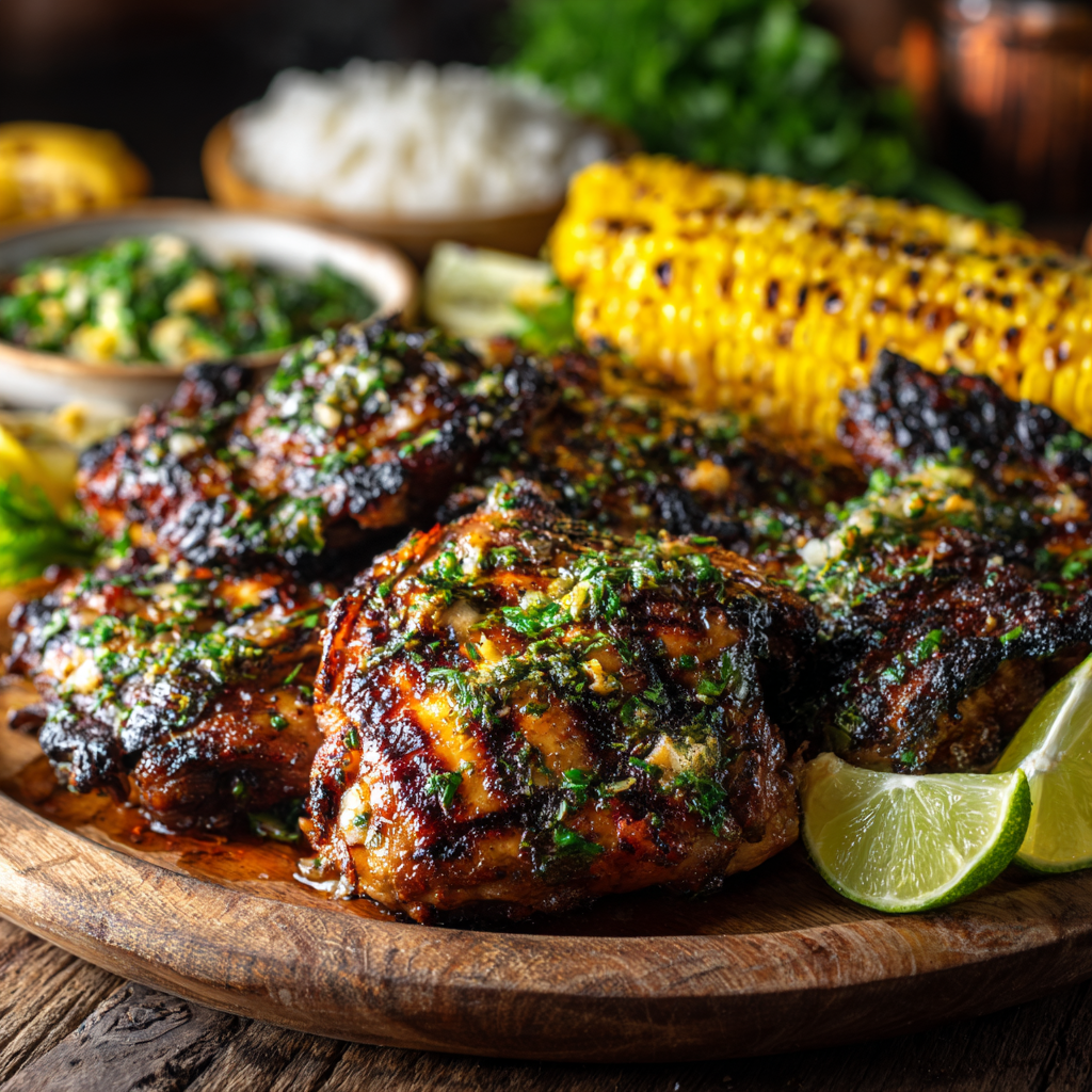 Garlic and Herb Grilled Jamaican Jerk Chicken