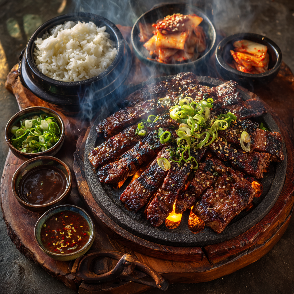 Garlic and Herb Grilled Korean Bulgogi Beef Recipe