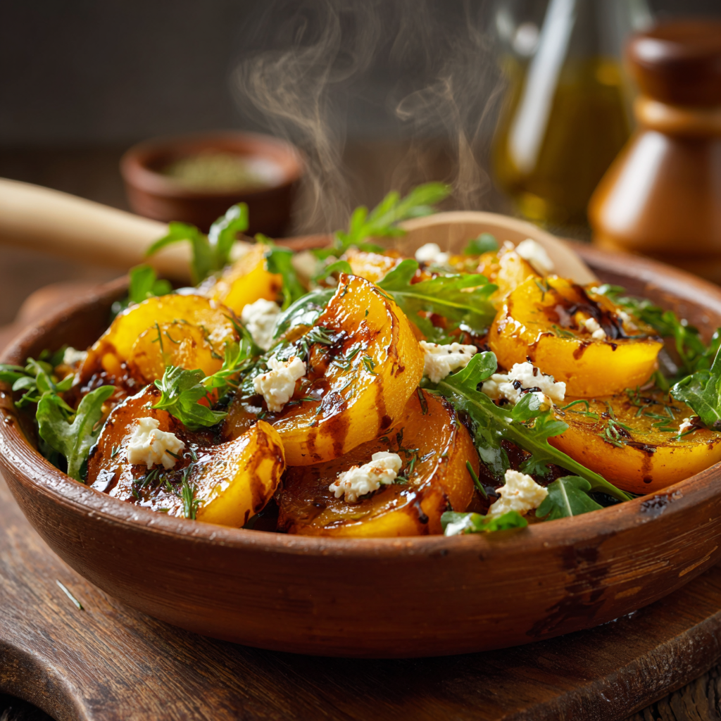 Garlic and Herb Roasted Golden Beets with Arugula and Goat Cheese Recipe