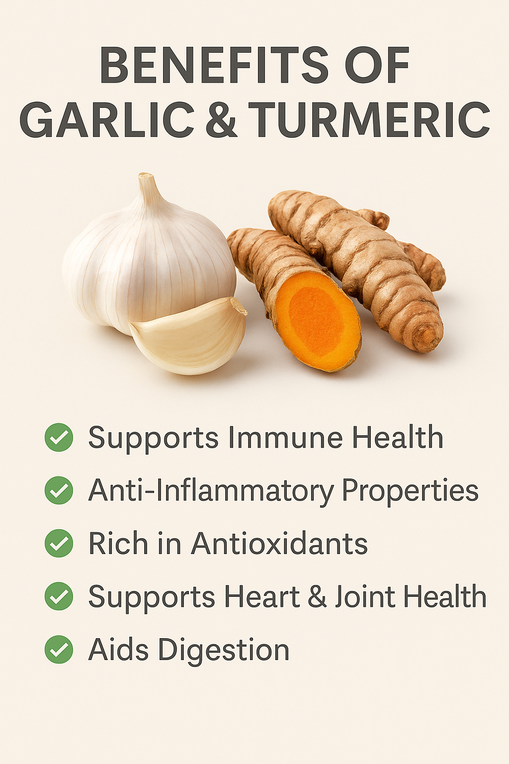 Benefits of Garlic And Turmeric